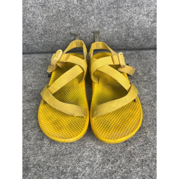 Chaco Z1 Sport Classic Sandals Women's 5 Single Strap Solid Yellow Hiking - Picture 1 of 7